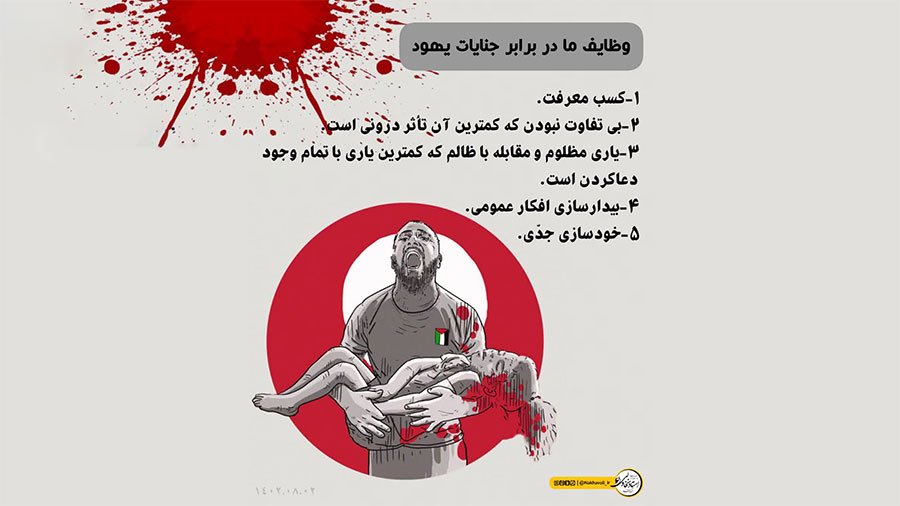 وظایف ما در برابر جنایات یهود